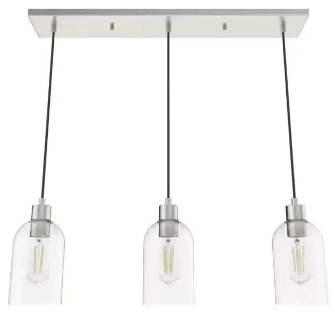 Hunter-19716-Lochemeade-3-Light-Brushed-Nickel-Shaded-Chandelier-PRODUCT-IMAGE