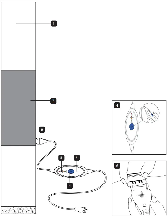 Hydas 4691.1.00 Heated Back Support Belt - Components