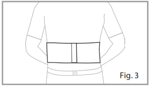 Hydas 4691.1.00 Heated Back Support Belt - fastener