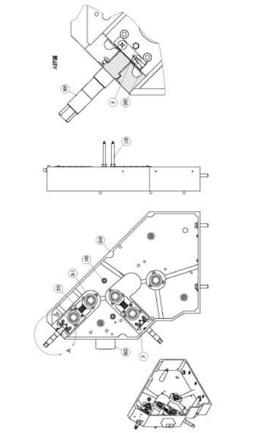 IBE PS500 Table Top Pizza Sheeter - Exploded Parts Drawing 3