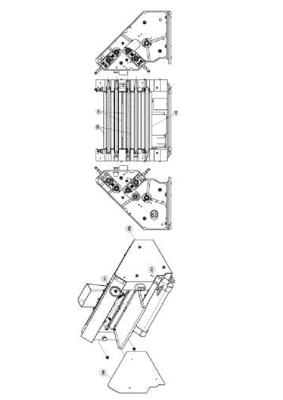IBE PS500 Table Top Pizza Sheeter - Exploded Parts Drawing 4
