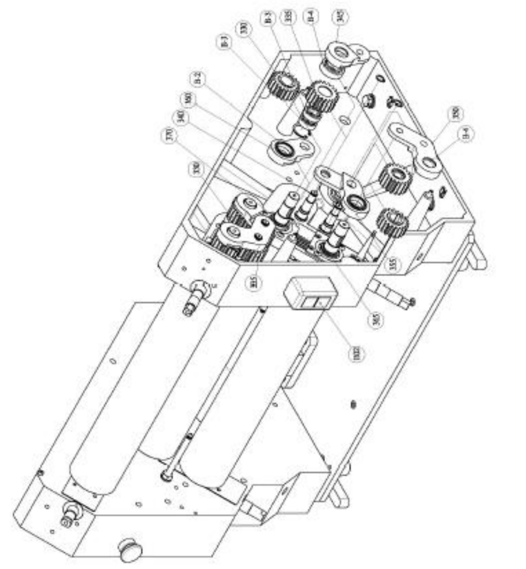 IBE PS500 Table Top Pizza Sheeter - Exploded Parts Drawing 6