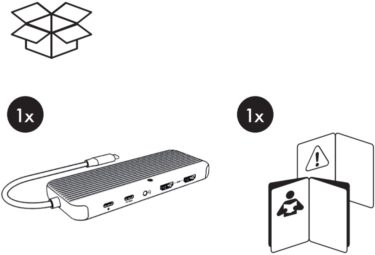ICY BOX IB DK4060 CPD Mobile USB Type C Notebook Docking Station - Figure 1