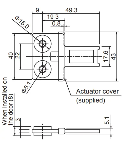 Accessories dimensions