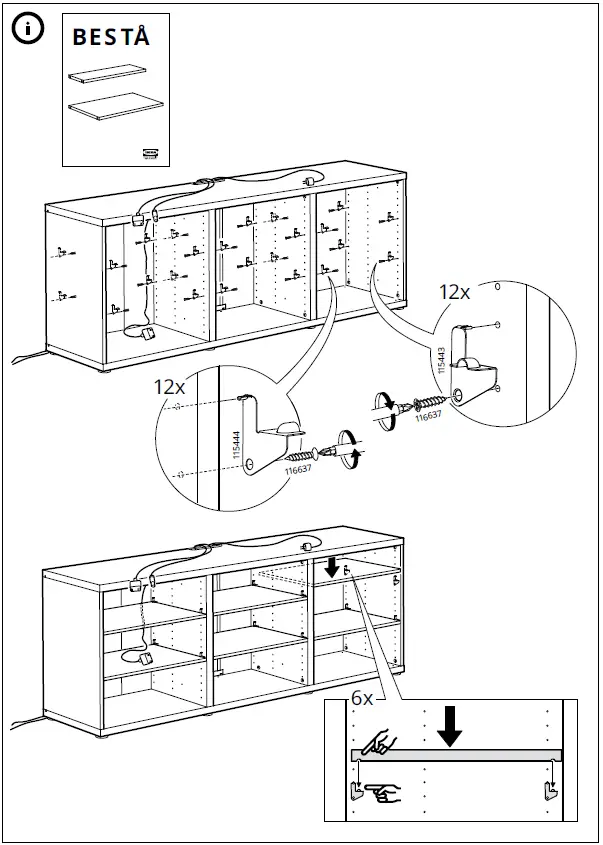 IKEA 194.071.94 BESTÅ TV Bench 17
