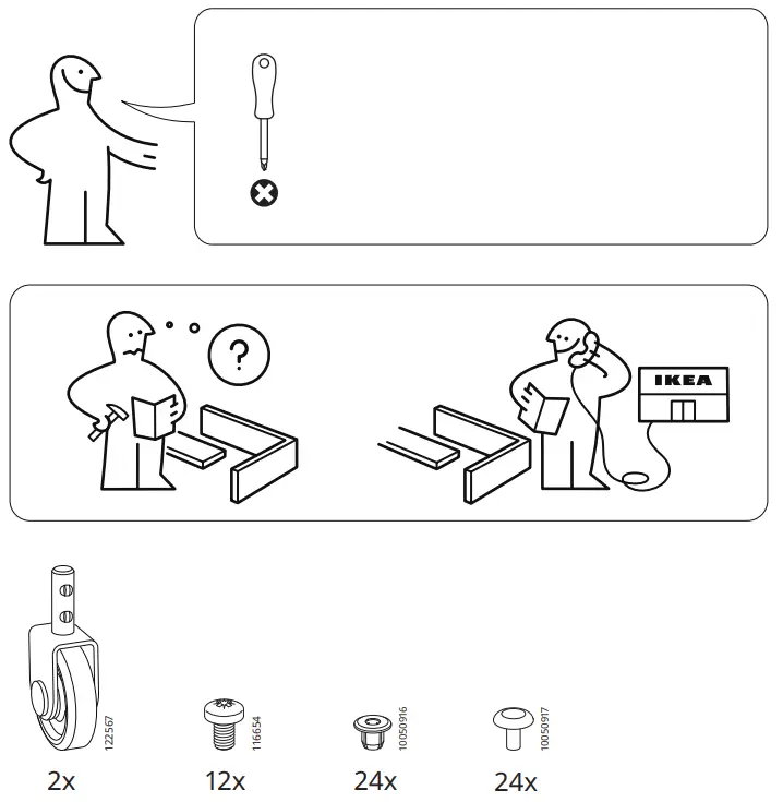IKEA 303 261 77 LENNART Drawer unit White - Fig 1