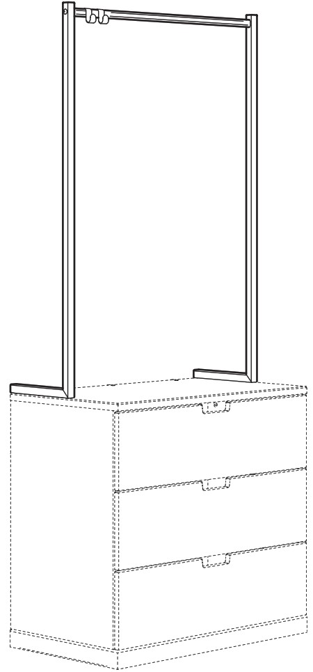 IKEA 592 952 17 NORDLI Chest of 4 Drawers - cover