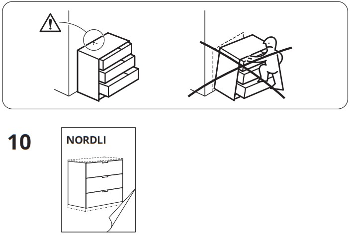 IKEA 592 952 17 NORDLI Chest of 4 Drawers - overview 11