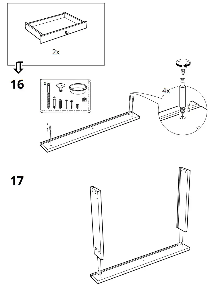 IKEA 903.632.23 HEMNES Desk with 2 Drawers - fig 11
