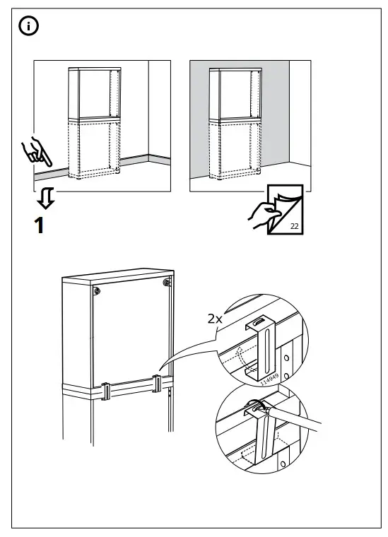 IKEA AA-1272028-9 Besta Frame White 60x20x38 cm - fig 20