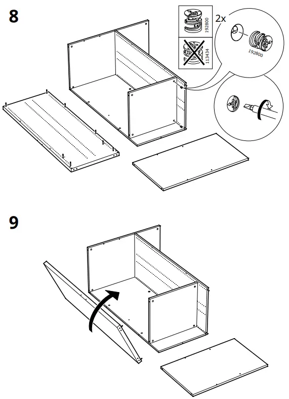 IKEA AA-2236469-2 SMÅSTAD Loft Bed Frame W Desk and Storage - Fig 21