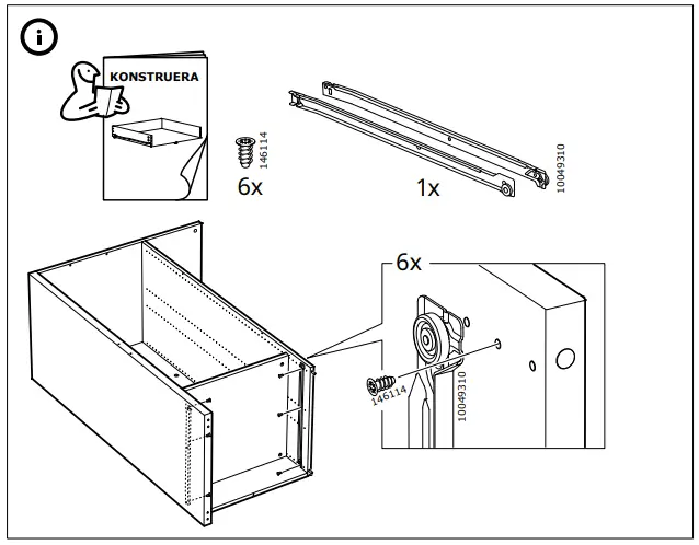 IKEA AA-2236469-2 SMÅSTAD Loft Bed Frame W Desk and Storage - Fig 23