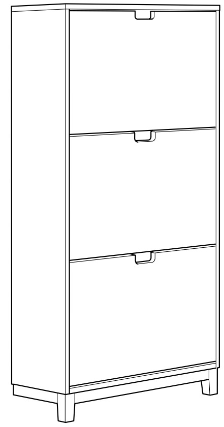 IKEA AA 2341967 3 STÄLL Shoe Cabinet