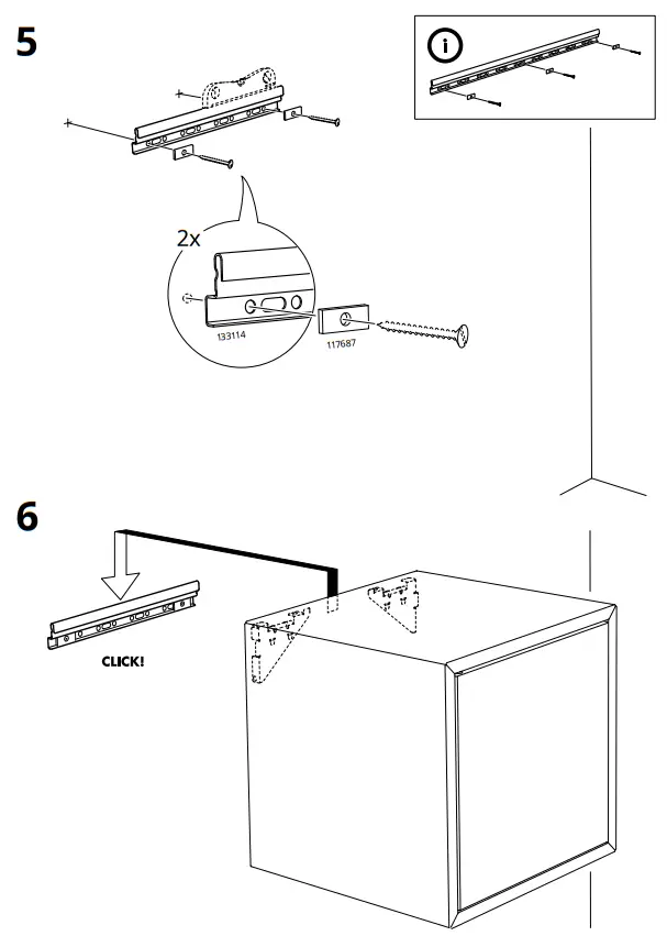 IKEA EKET Suspension Rail - Parts 10