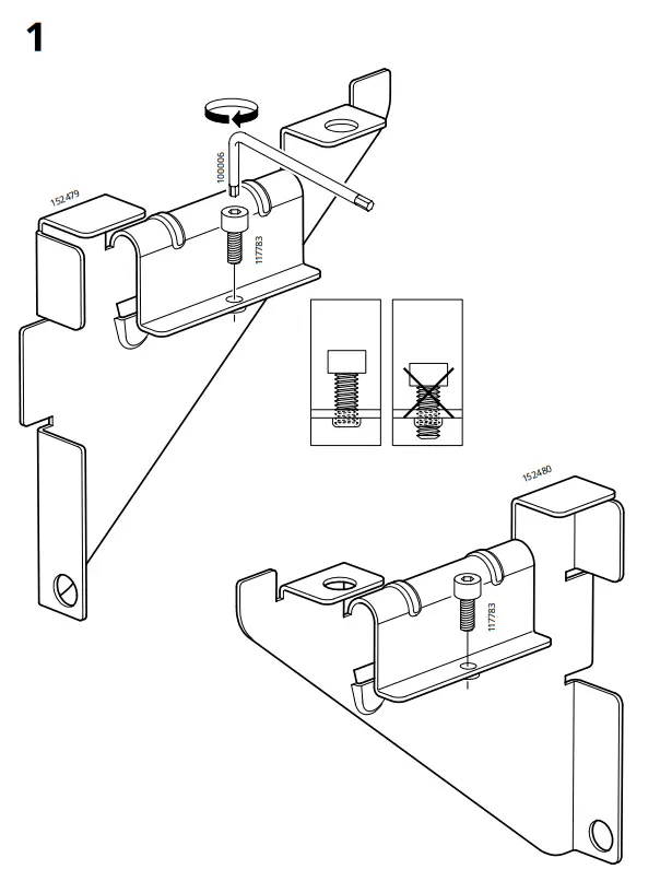 IKEA EKET Suspension Rail - Parts 6