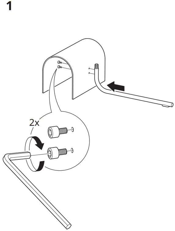 IKEA HÅRSLINGA Floor Lamp - Fig 1