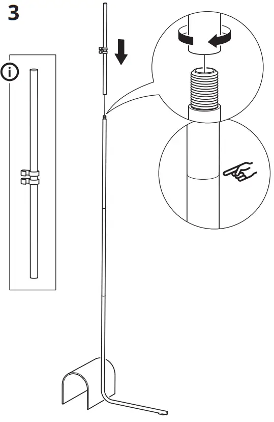 IKEA HÅRSLINGA Floor Lamp - Fig 3