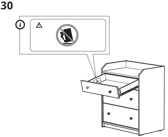IKEA-HAUGA-3-Drawer-with-Shelf-45