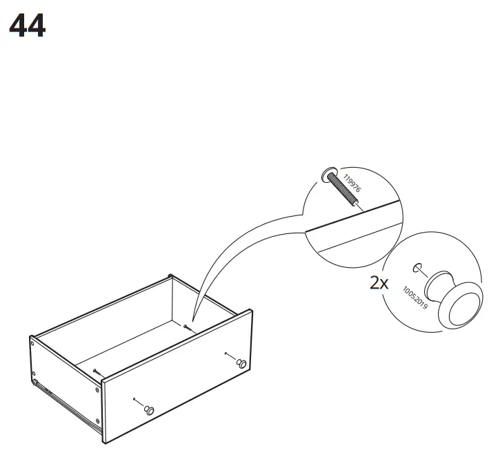 IKEA HAUGA Storage Combination White - Feager33