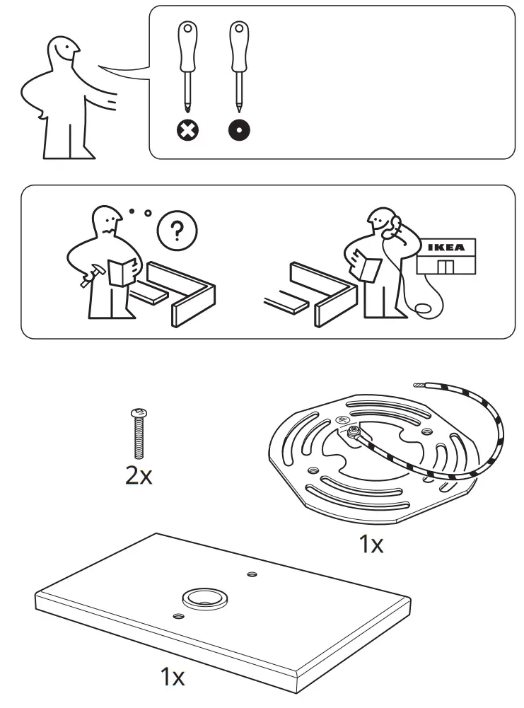 IKEA HAVSDUN LED Wall Lamp - Figure 1