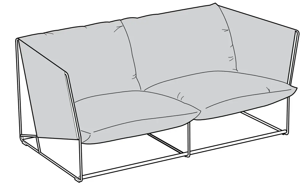 IKEA HAVSTEN 2-Seat Sofa