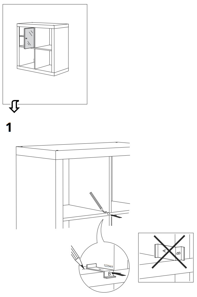 IKEA KALLAX Glass Door Cabinet - fig 11