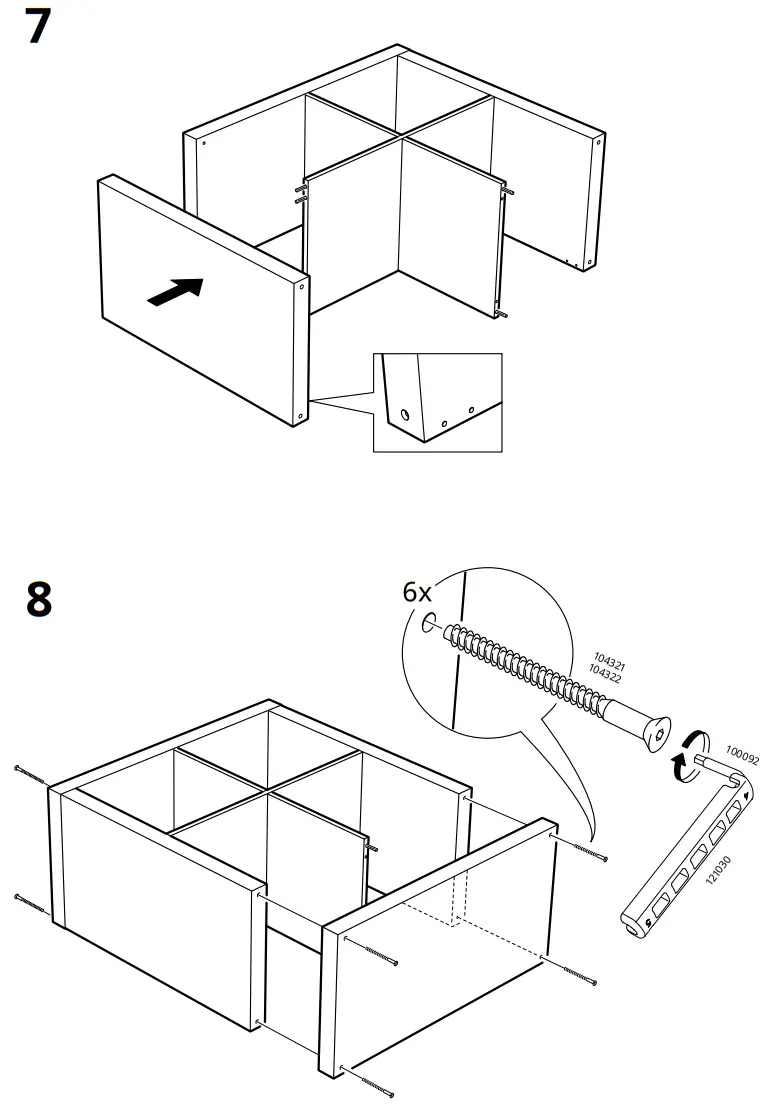 IKEA KALLAX Shelving Unit with Underframe - Assembly 4
