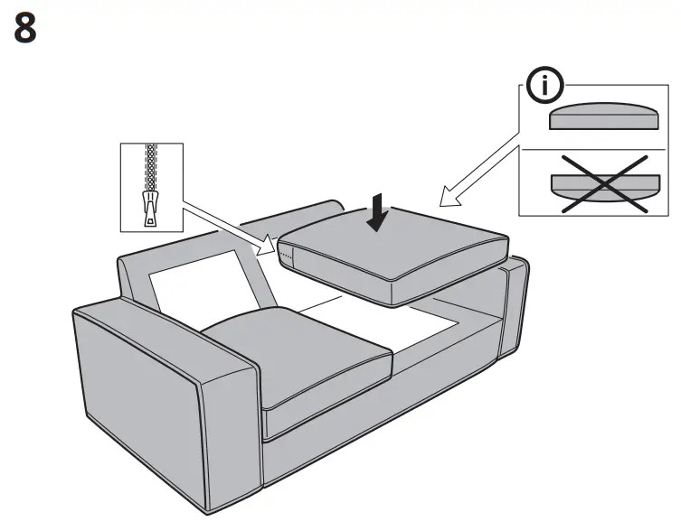 IKEA KIVIK Compact 2 Seat Sofa - Feager 10