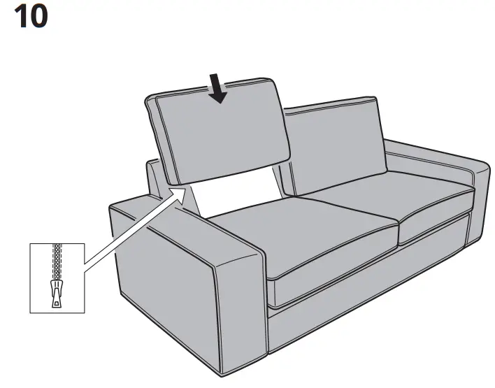 IKEA KIVIK Compact 2 Seat Sofa - Feager 12