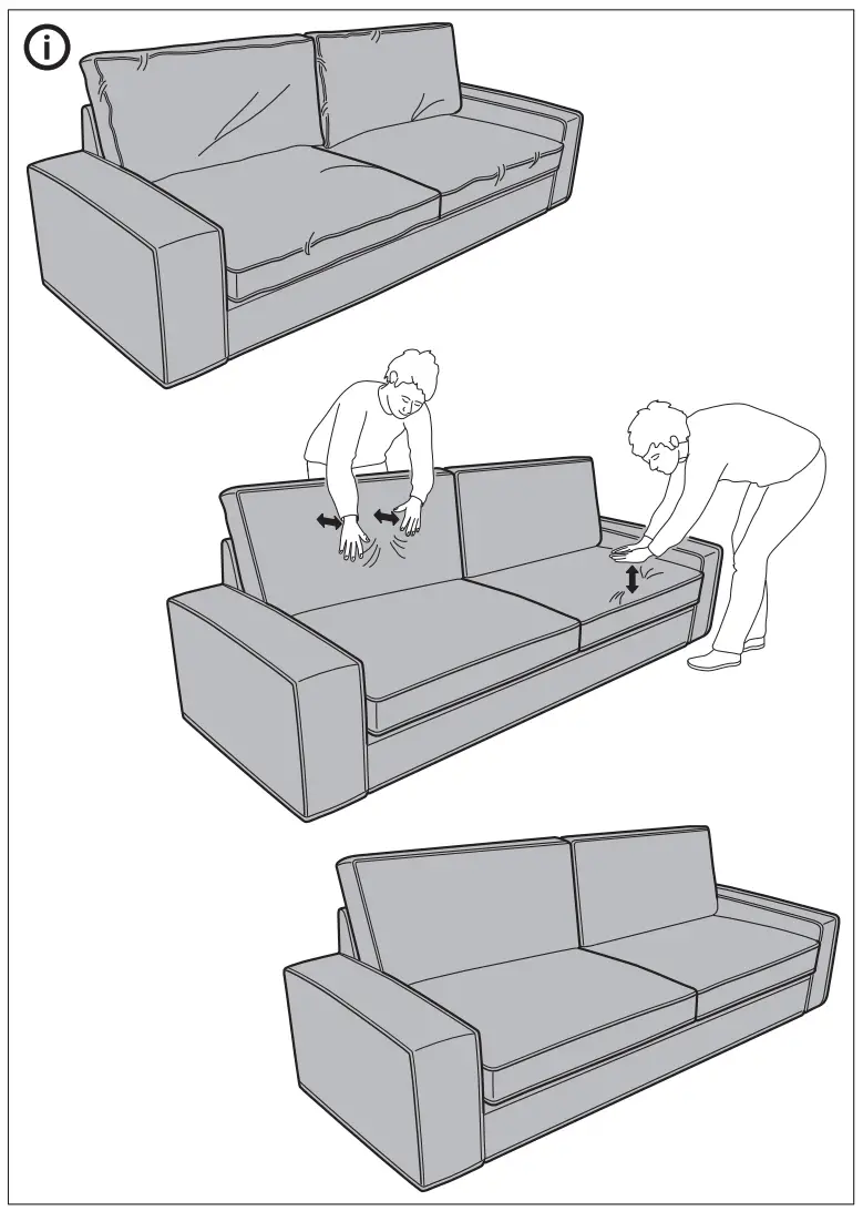 IKEA KIVIK Compact 2 Seat Sofa - Feager 13