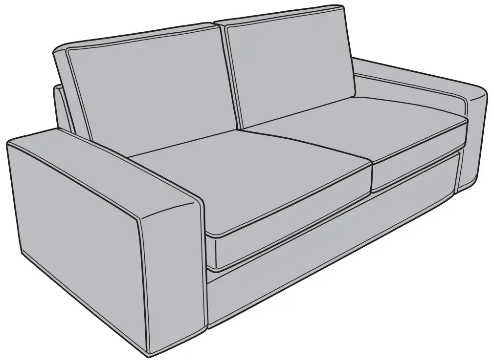 IKEA KIVIK Compact 2 Seat Sofa