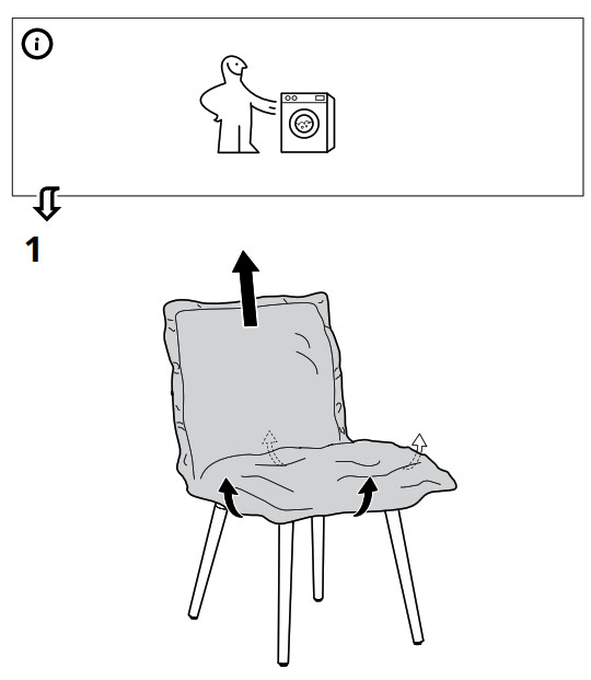 IKEA KLINTEN Chair Brown Kilanda Light - figure 5