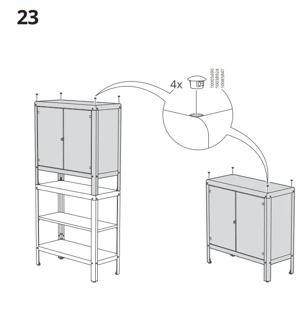 IKEA KOLBJÖRN Cabinet Indoor Outdoor - Parts 17