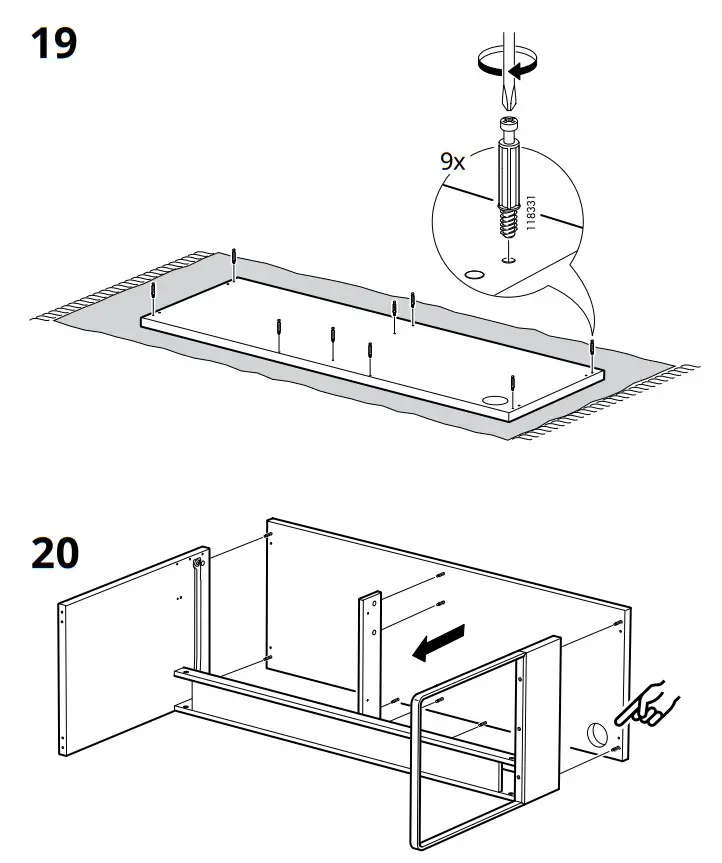 IKEA MICKE Corner Workstation White 100x142 cm - IKEA MICKE Corner Workstation White 100x142 cm - fig 21