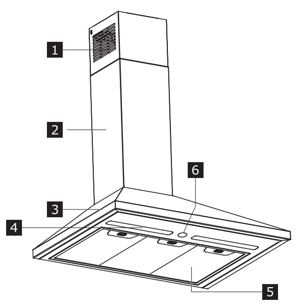 IKEA RYTMISK Wall Mounted Kitchen Hood - Product description