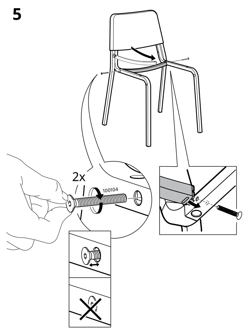 IKEA TEODORES Chair White - fig 6