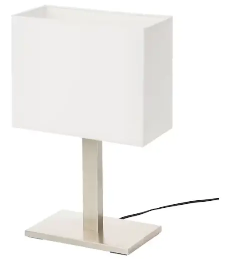 IKEA TOMELILLA Table Lamp Nickel Plated 