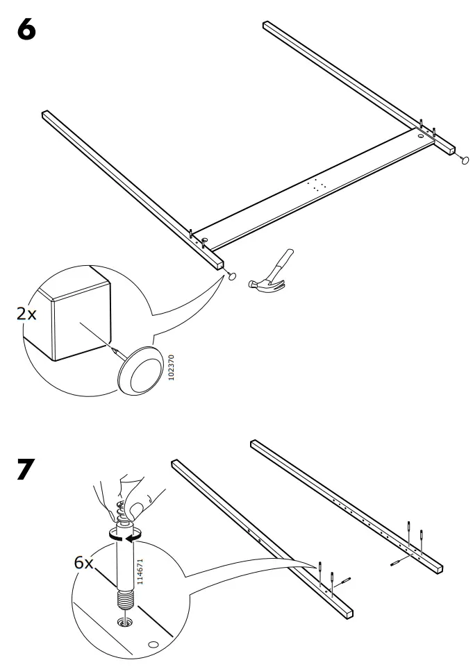 IKEA YTTERVAG Four Poster Bed Frame -Fig 5