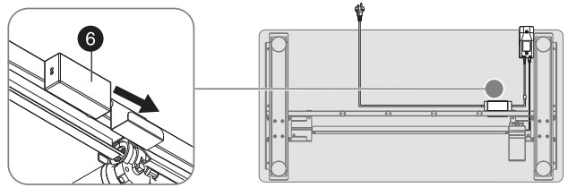 INSIGNIA NS-SDSK-BL Standing Desk - CABLES