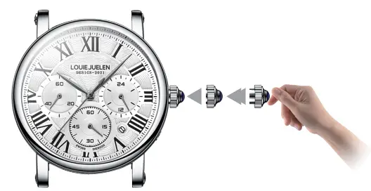 INTELIVE 17283 Mens Stainless Steel Fashion Business Quartz Watch - watch case