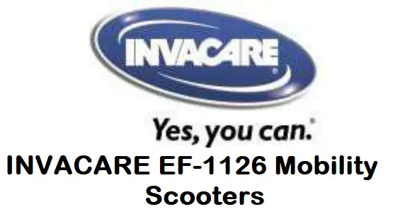 INVACARE EF-1126 Mobility Scooters