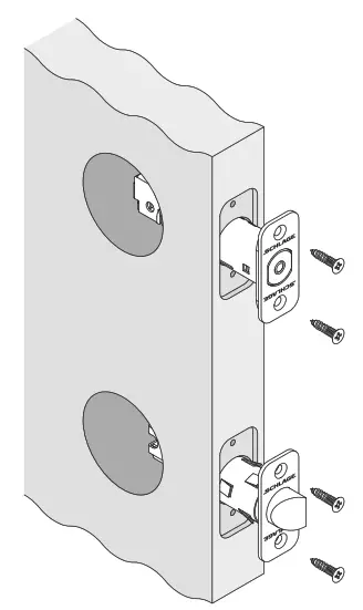 Install Latch and Deadbolt 1
