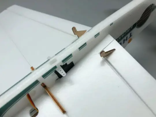 Installation of the control horns