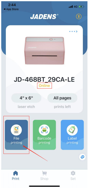 JADENS Bluetooth Thermal Label Printer - Figure 3