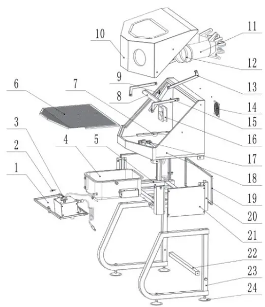 JBM 54342 Parts Cleaner Machine with Thermostat - PARTS LIST 3