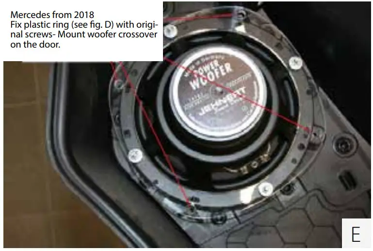 JEHNERT W907 3 Way Sound System Mercedes Sprinter - factory speaker