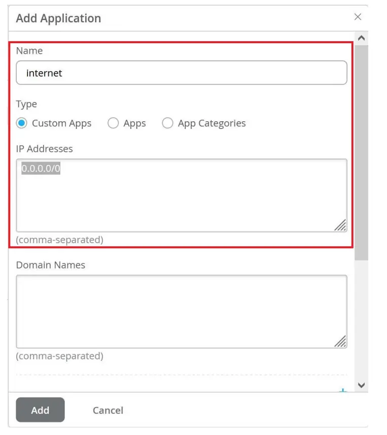 Add Applications