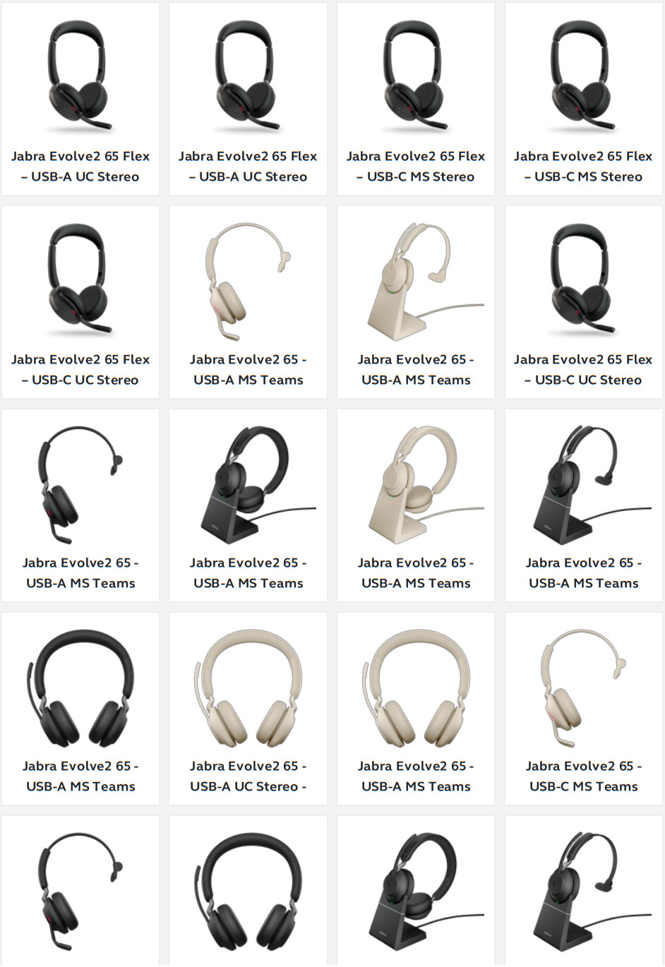 Jabra Evolve265 USB Teams Stereo Beige - Relevant products 2
