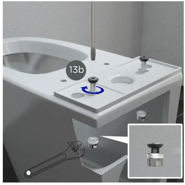 Jungborn 10259433 Floriel White Rimless Toilet Combination - fig 14