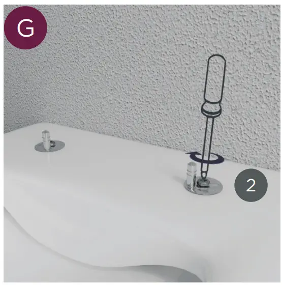 Jungborn Three 52 Wall Mounted Toilet - mounting